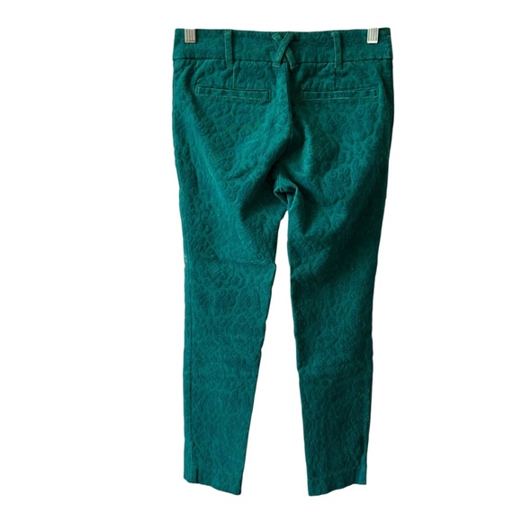 ANTHROPOLOGIE CARTONNIER CHARLIE ANKLE PANT 0 TEXTURED VELVET HOLIDAY RETRO Y2K - Picture 3 of 11